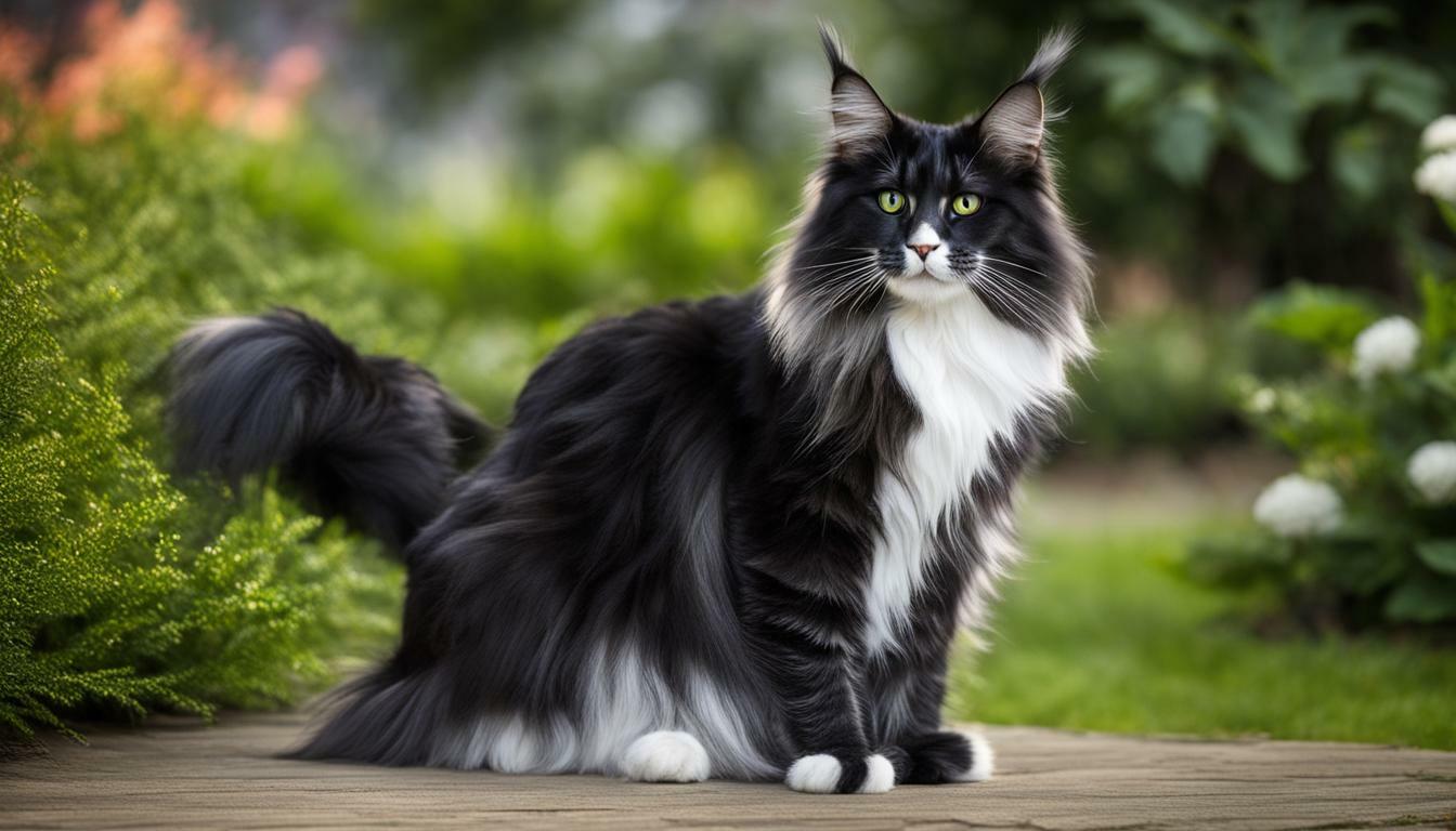 Read more about the article Welcome to the world of the majestic black and white Maine Coon